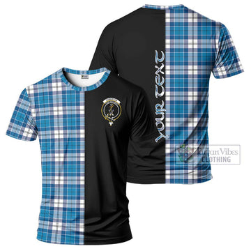 Roberton Tartan T-Shirt with Family Crest and Half Of Me Style