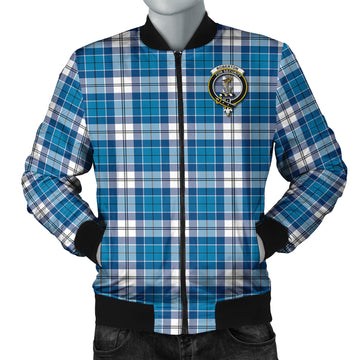 Roberton Tartan Bomber Jacket with Family Crest