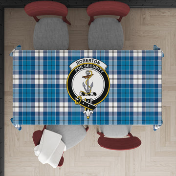 Roberton Tartan Tablecloth with Family Crest