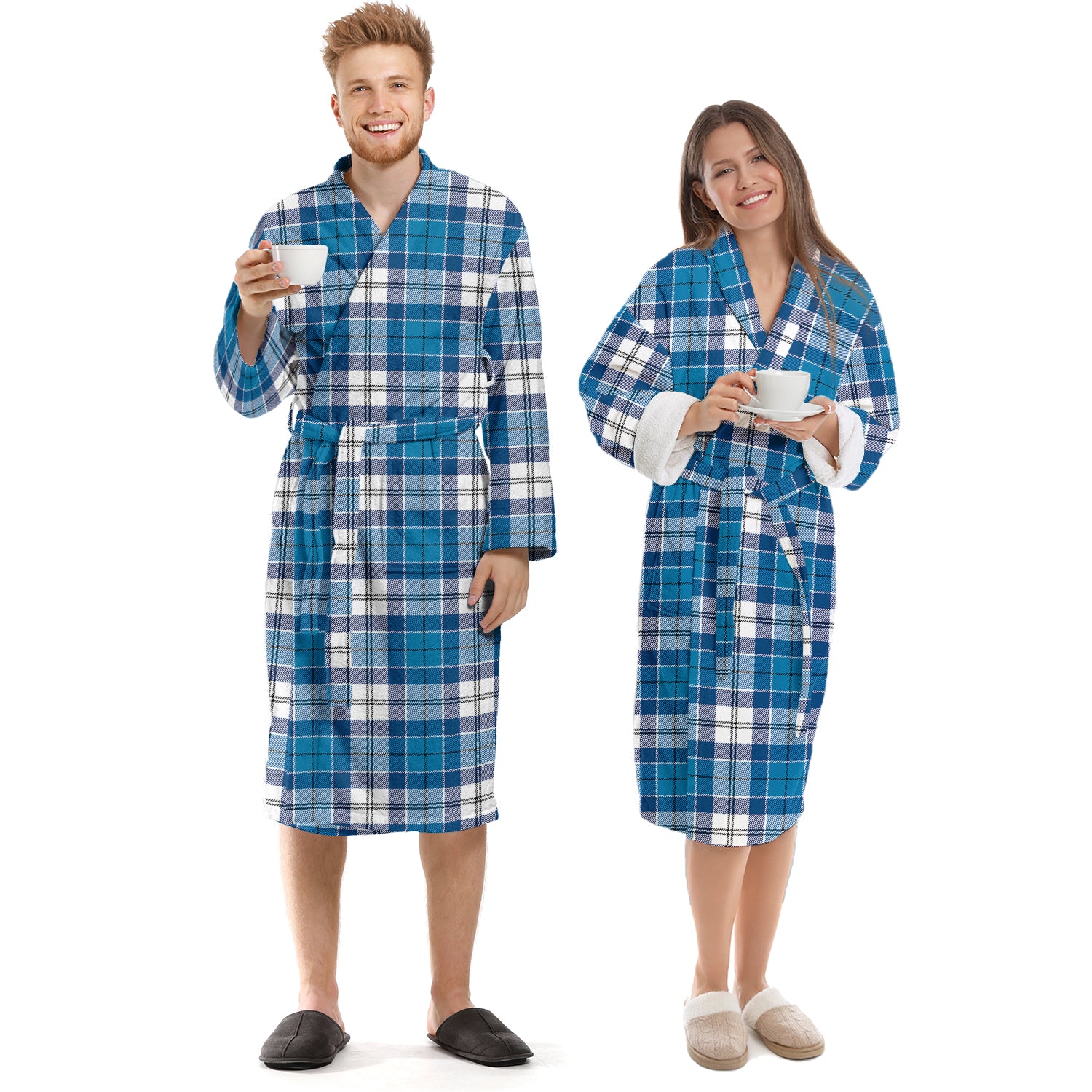 Roberton Tartan Bathrobe Unisex S - Tartan Vibes Clothing