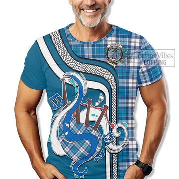 Roberton Tartan T-Shirt with Epic Bagpipe Style