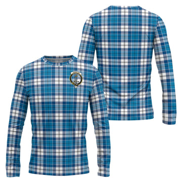 Roberton Tartan Long Sleeve T-Shirt with Family Crest