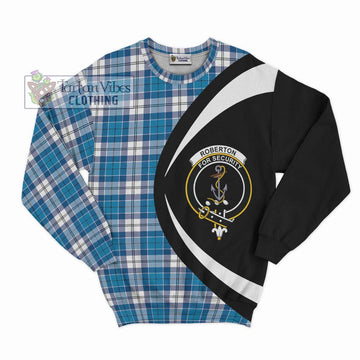 Roberton Tartan Sweatshirt with Family Crest Circle Style