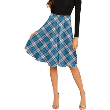 Roberton Tartan Melete Pleated Midi Skirt