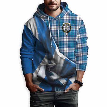 Roberton Tartan Hoodie with Family Crest Scotland Patriotic Style