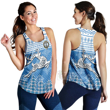 Roberton Clan Christmas Women's Racerback Tanks Celtic Reindeer Style