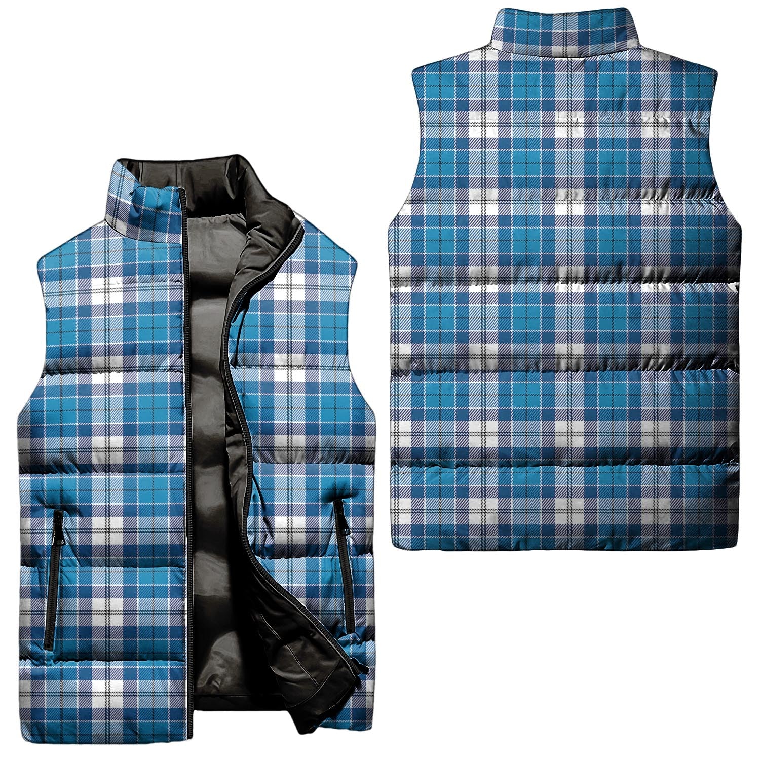 Roberton Tartan Sleeveless Puffer Jacket Unisex - Tartanvibesclothing