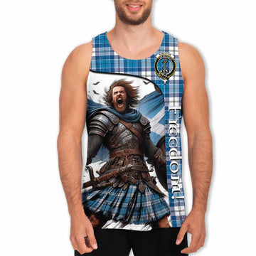 Roberton Crest Tartan Men's Tank Top Inspired by the Freedom of Scottish Warrior