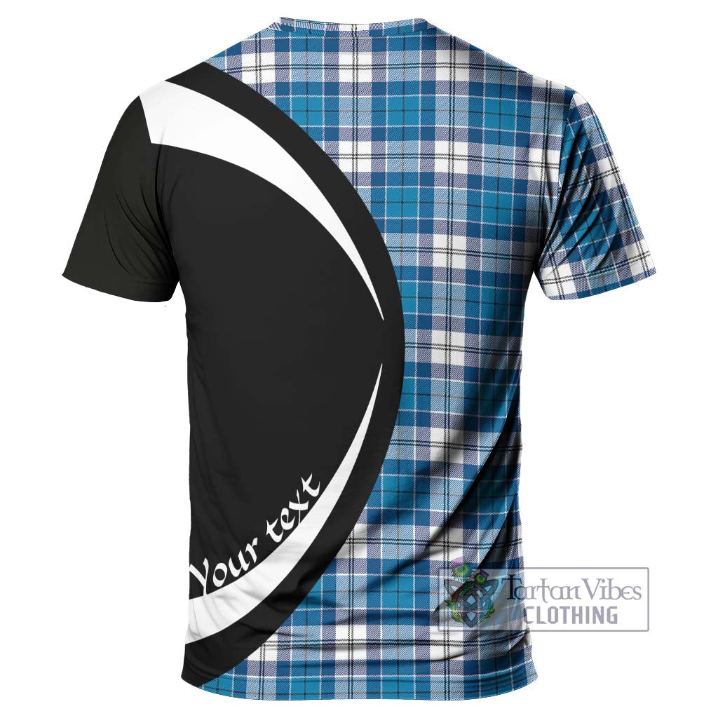 Tartan Vibes Clothing Roberton Tartan T-Shirt with Family Crest Circle Style