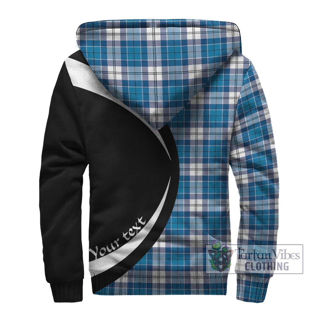 Roberton Tartan Sherpa Hoodie with Family Crest Circle Style - Tartan Vibes Clothing