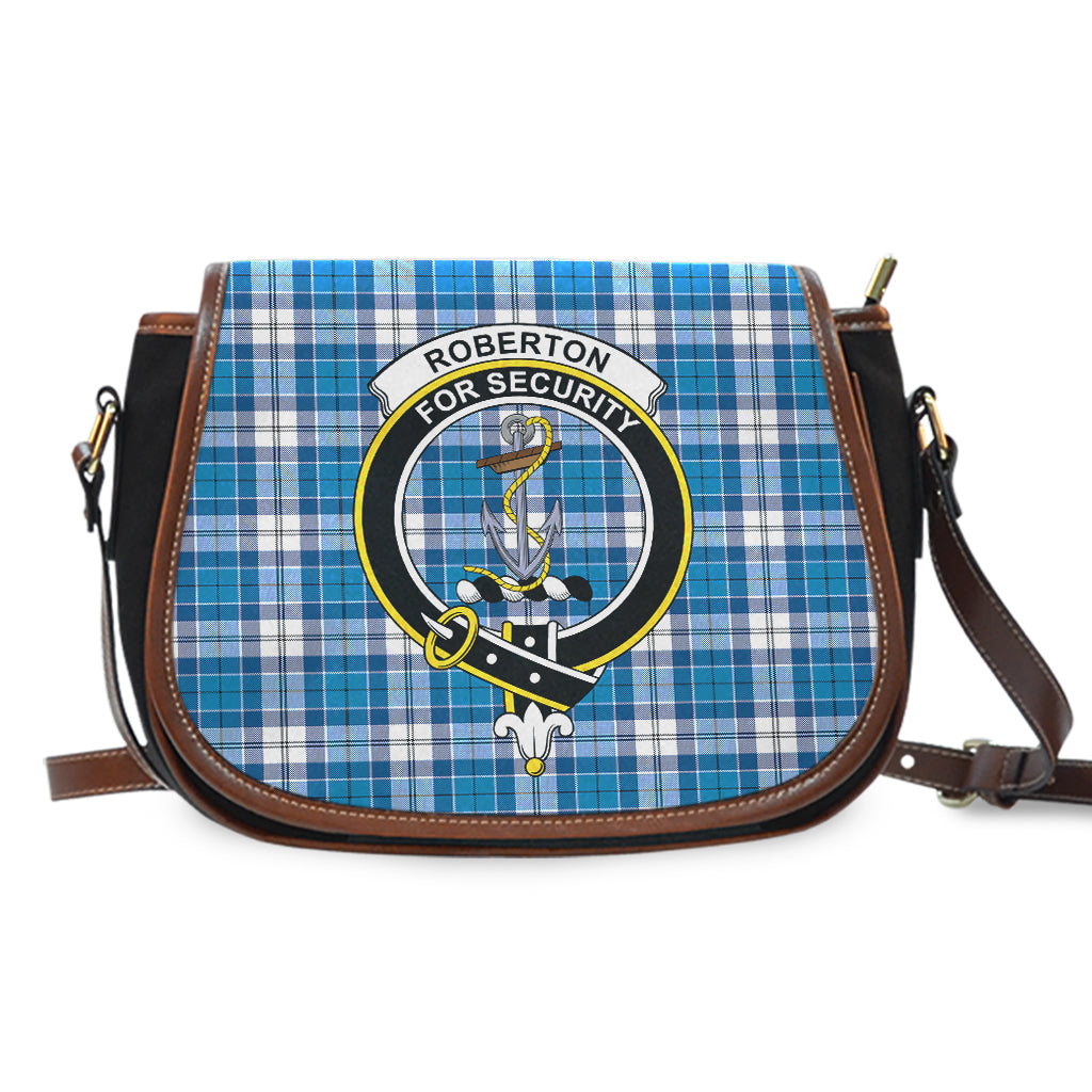 Roberton Tartan Saddle Bag with Family Crest - Tartan Vibes Clothing