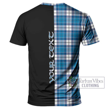 Roberton Tartan T-Shirt with Family Crest and Half Of Me Style