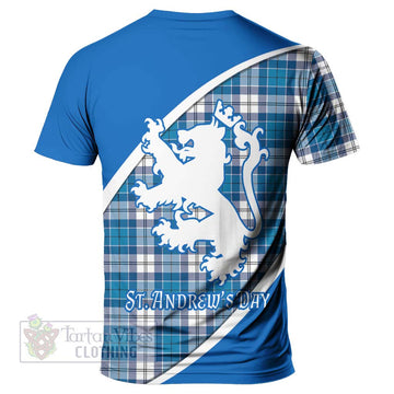 Roberton Family Crest Tartan T-Shirt Celebrate Saint Andrew's Day in Style