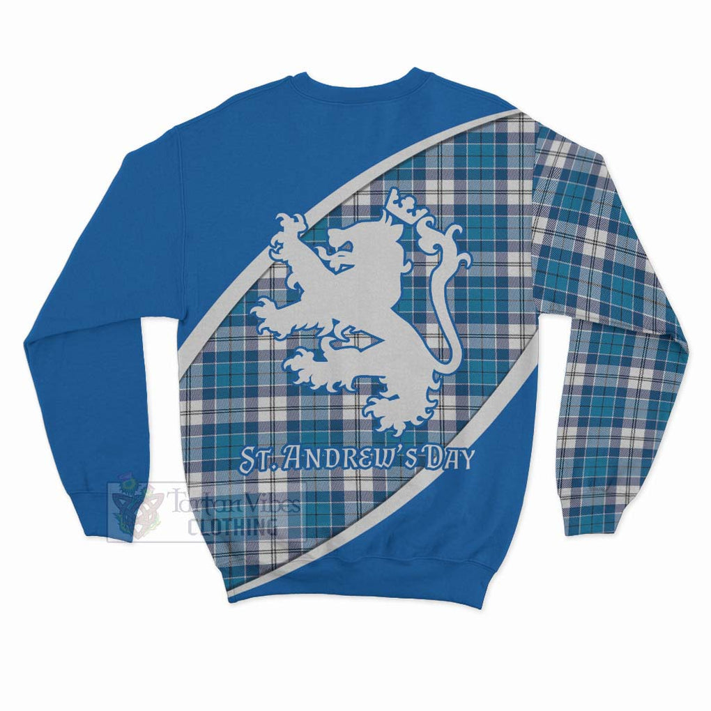 Tartan Vibes Clothing Roberton Family Crest Tartan Sweatshirt Celebrate Saint Andrew's Day in Style