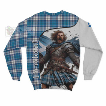 Roberton Crest Tartan Sweatshirt Inspired by the Freedom of Scottish Warrior