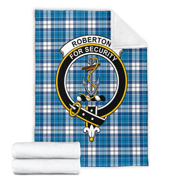 Roberton Tartan Blanket with Family Crest