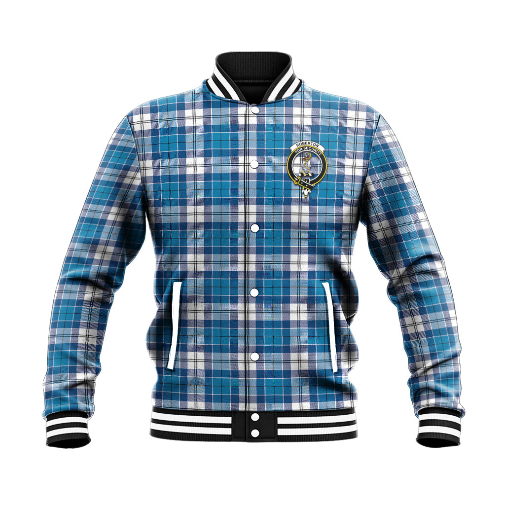 Roberton Tartan Baseball Jacket with Family Crest - Tartan Vibes Clothing