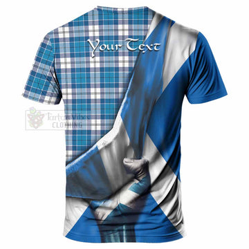 Roberton Tartan T-Shirt with Family Crest Scotland Patriotic Style