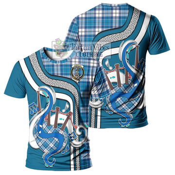 Roberton Tartan T-Shirt with Epic Bagpipe Style