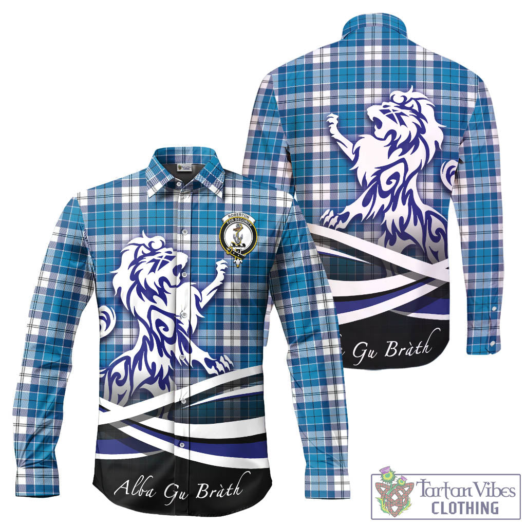 roberton-tartan-long-sleeve-button-up-shirt-with-alba-gu-brath-regal-lion-emblem