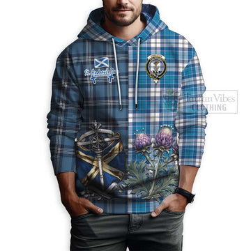 Roberton Tartan Hoodie Happy St. Andrew's Day Half Tartan Style - Tartan Vibes Clothing