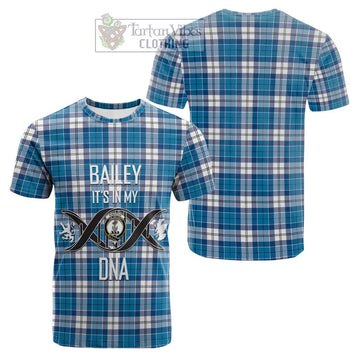 Roberton Tartan Cotton T-shirt with Family Crest DNA In Me Style