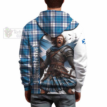 Roberton Crest Tartan Hoodie Inspired by the Freedom of Scottish Warrior