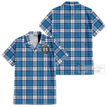 Roberton Tartan Cotton Hawaiian Shirt with Family Crest