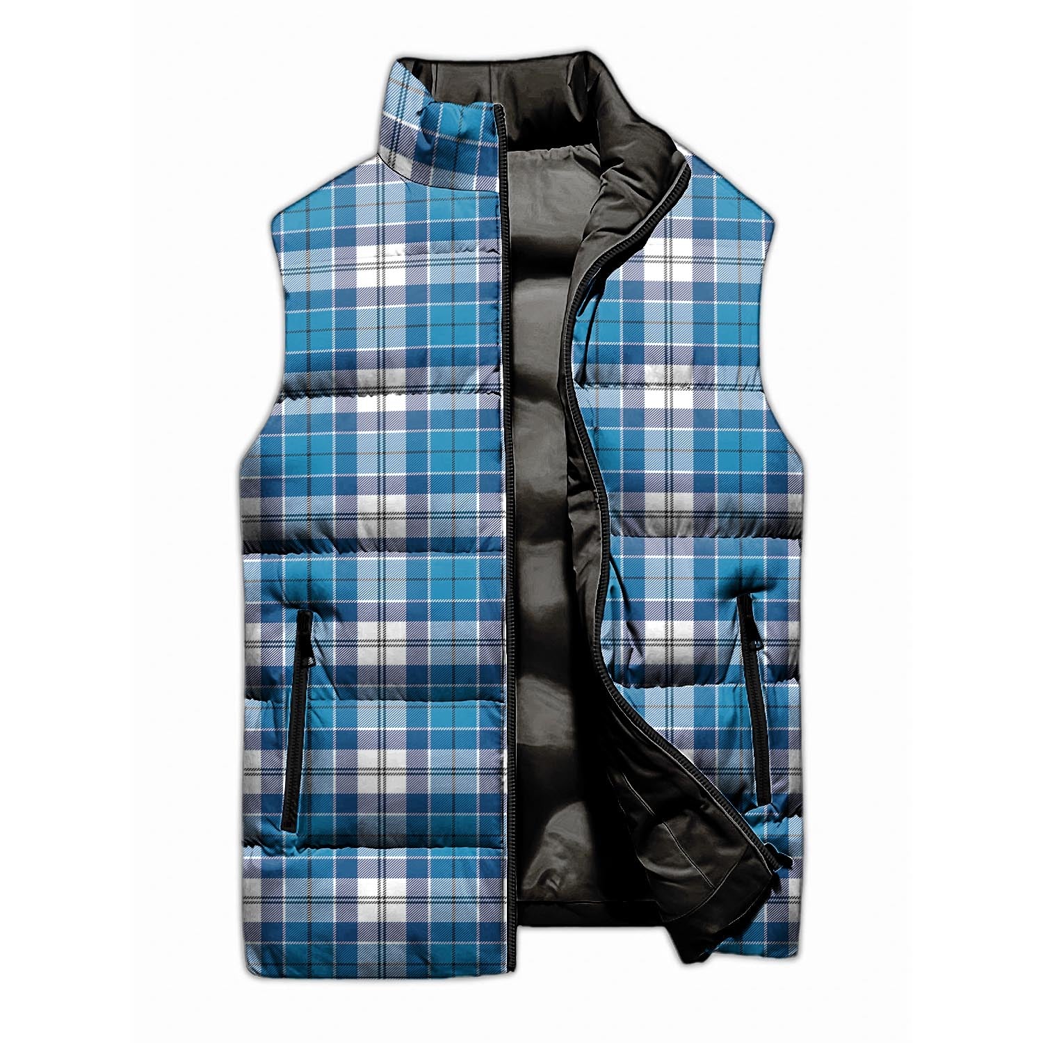 Roberton Tartan Sleeveless Puffer Jacket - Tartanvibesclothing