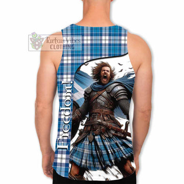 Roberton Crest Tartan Men's Tank Top Inspired by the Freedom of Scottish Warrior