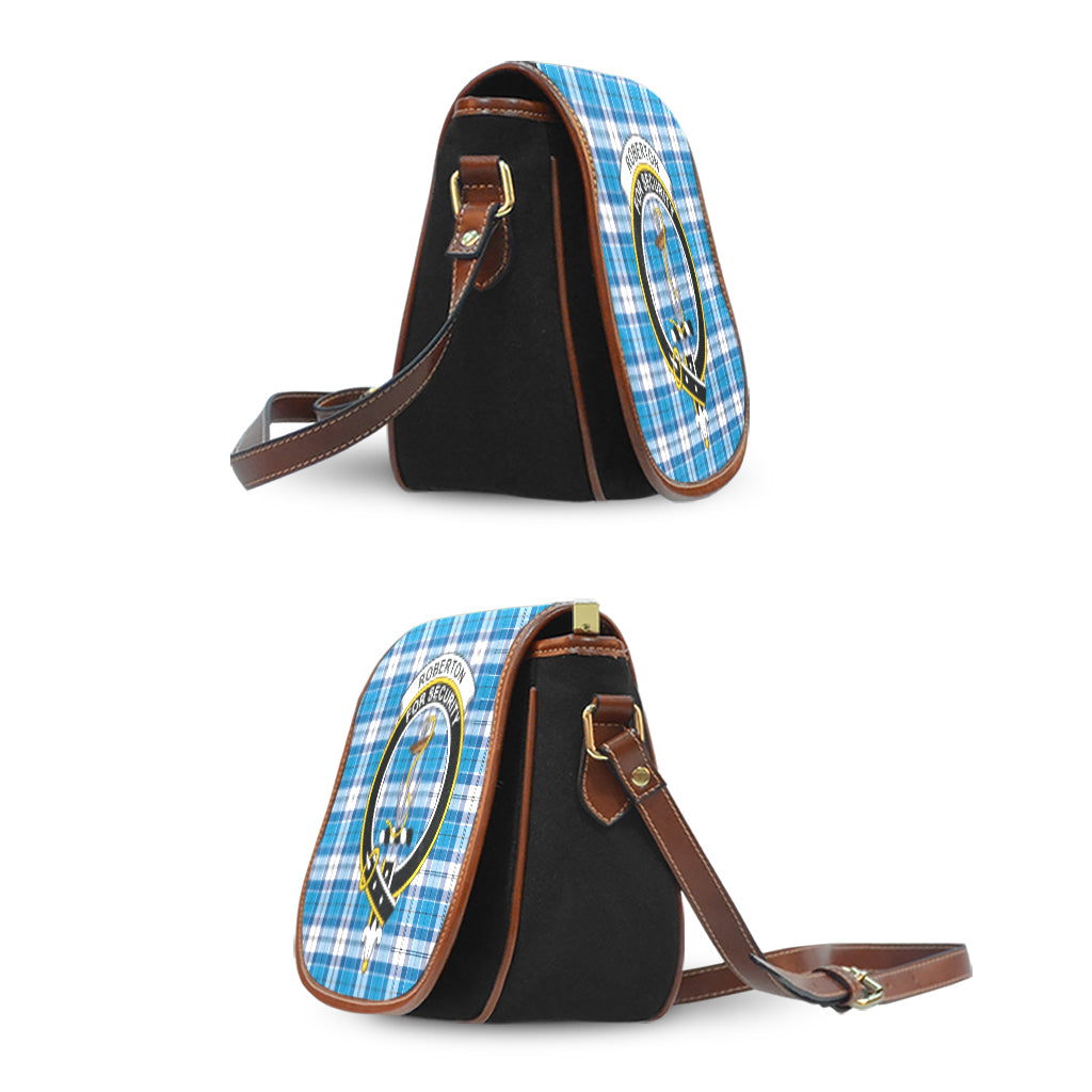 Roberton Tartan Saddle Bag with Family Crest - Tartan Vibes Clothing