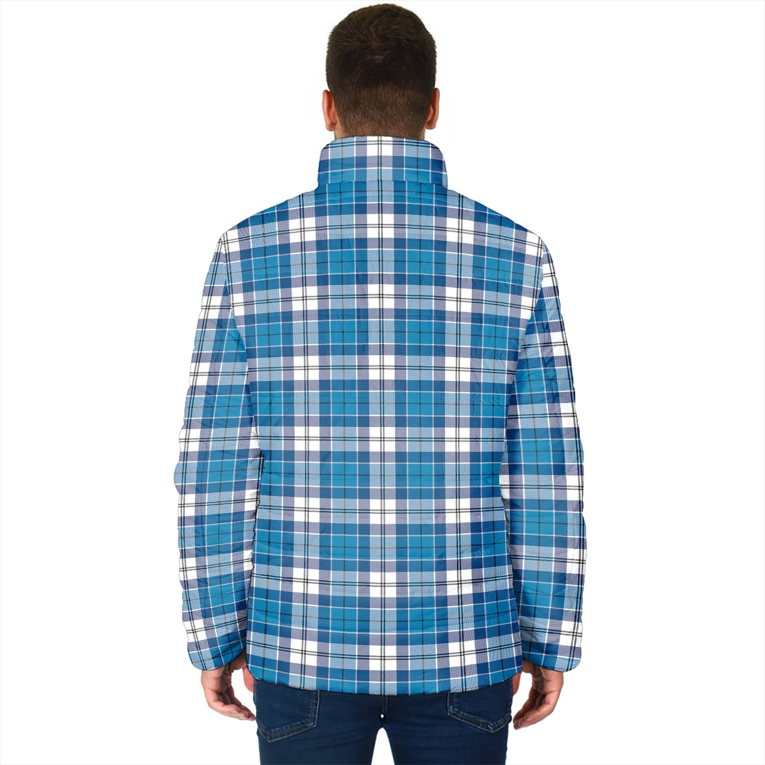 Roberton Tartan Padded Jacket with Family Crest - Tartan Vibes Clothing