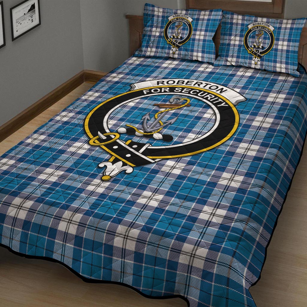 Roberton Tartan Quilt Bed Set with Family Crest - Tartan Vibes Clothing