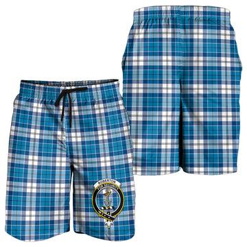 Roberton Tartan Mens Shorts with Family Crest