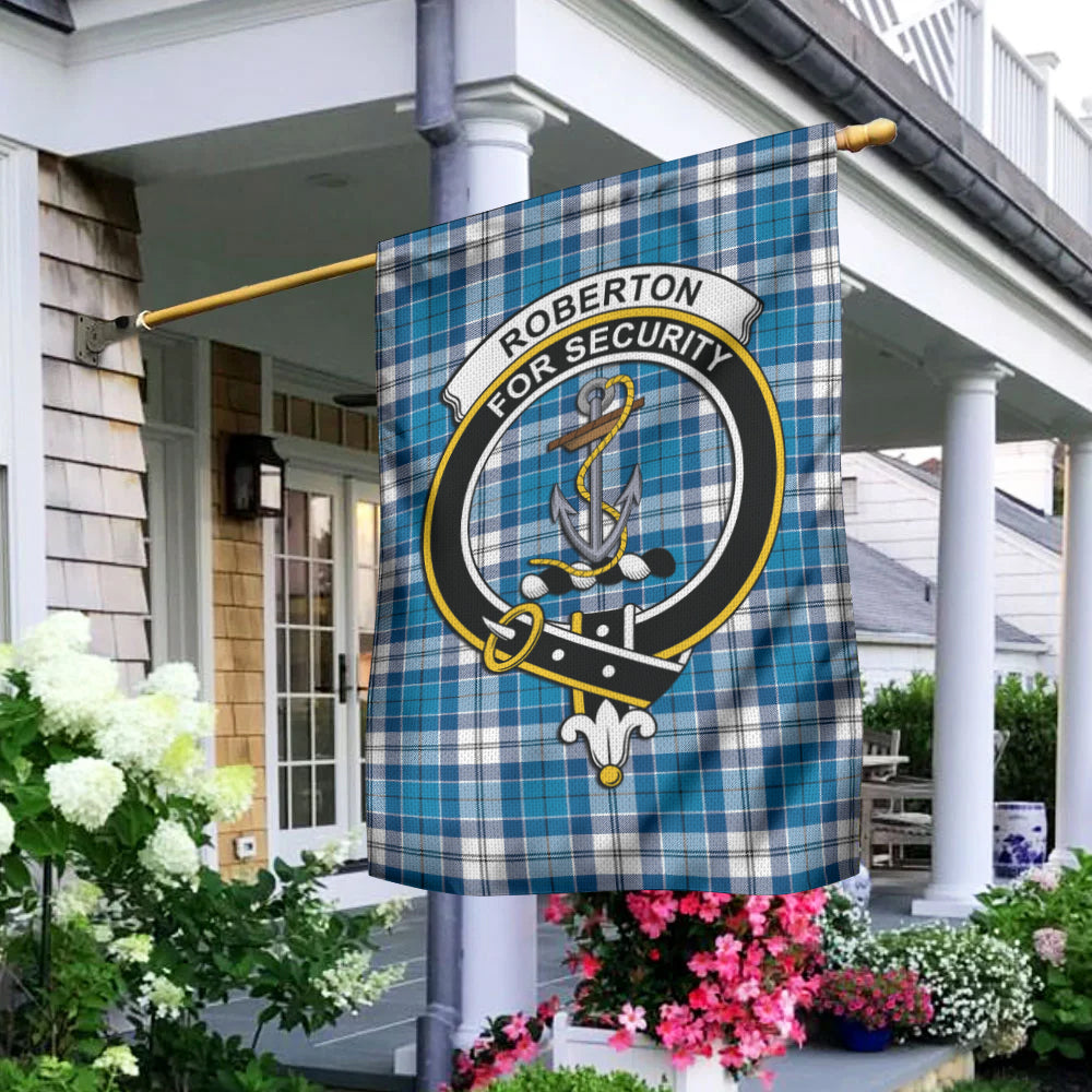 Roberton Tartan Flag with Family Crest - Tartan Vibes Clothing