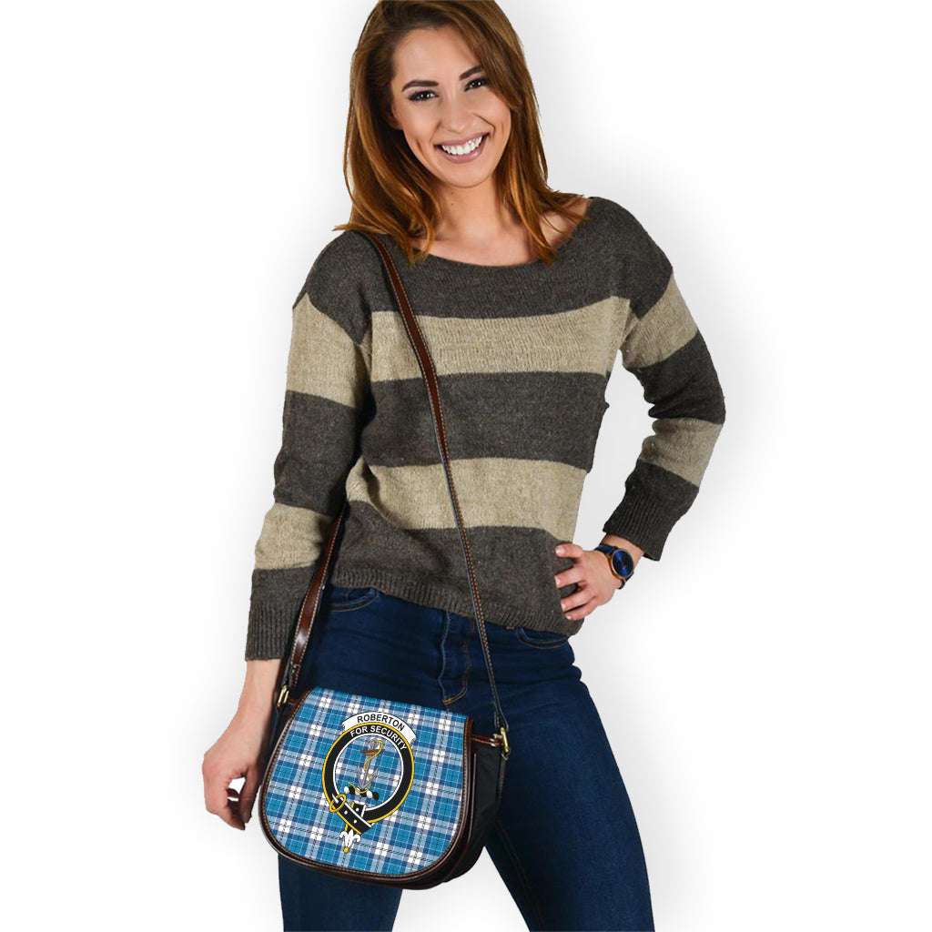 Roberton Tartan Saddle Bag with Family Crest - Tartan Vibes Clothing