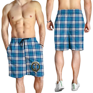 Roberton Tartan Mens Shorts with Family Crest