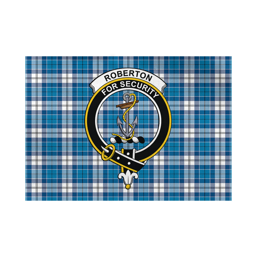 Roberton Tartan Flag with Family Crest - Tartan Vibes Clothing