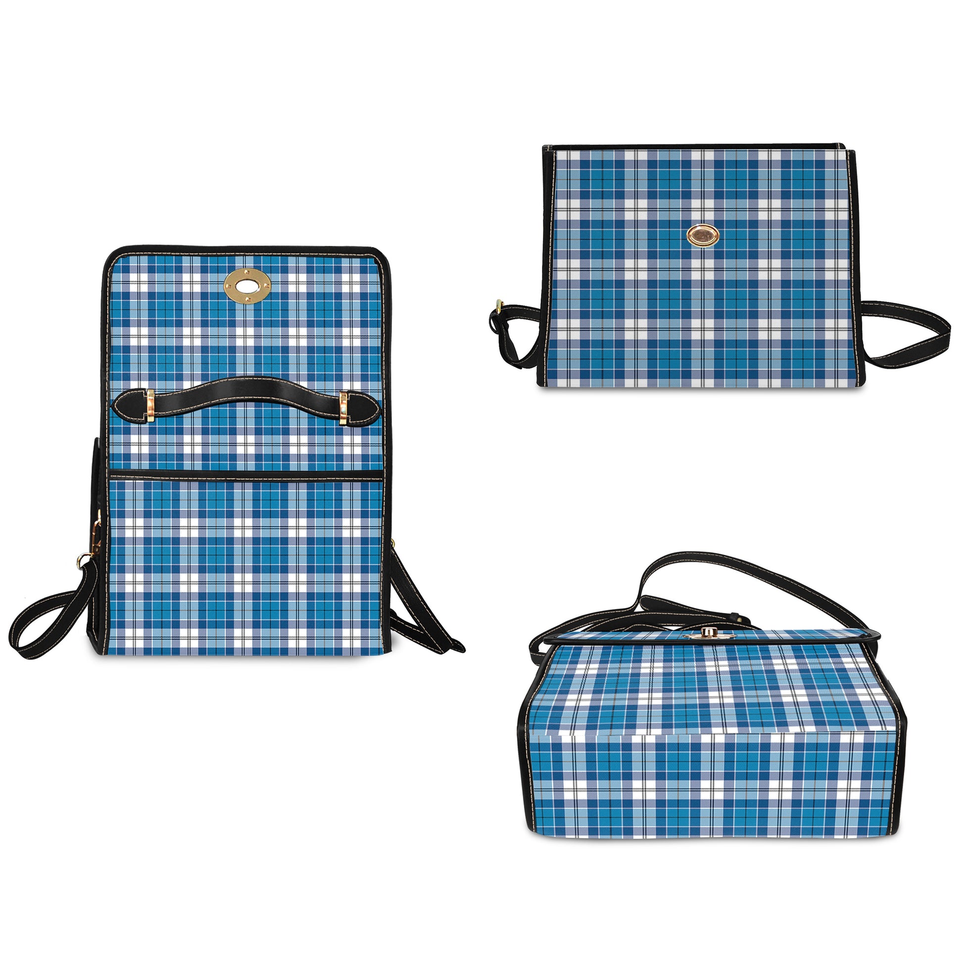 roberton-tartan-leather-strap-waterproof-canvas-bag