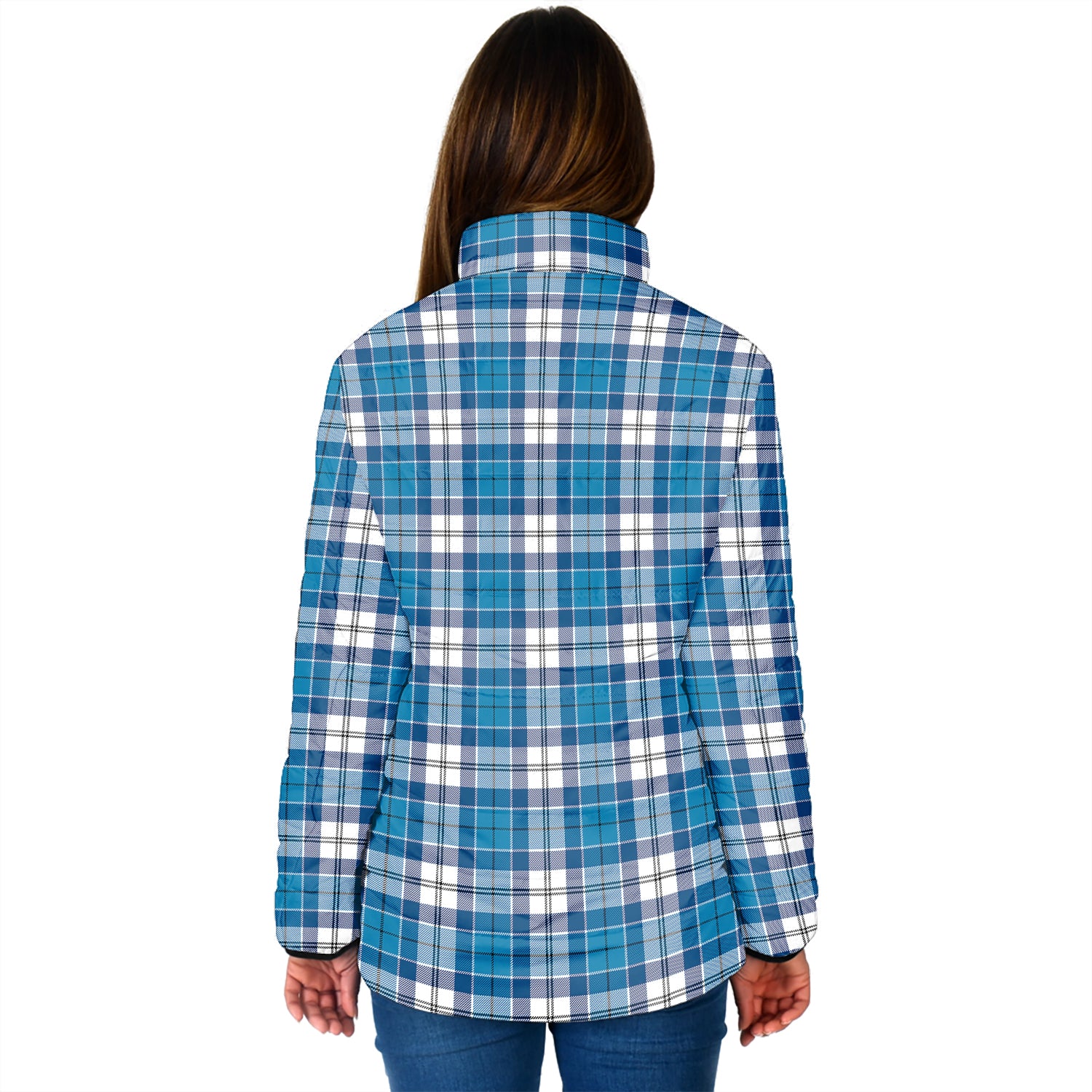 Roberton Tartan Padded Jacket with Family Crest - Tartan Vibes Clothing