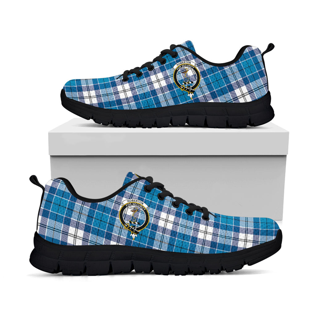 Roberton Tartan Sneakers with Family Crest - Tartan Vibes Clothing