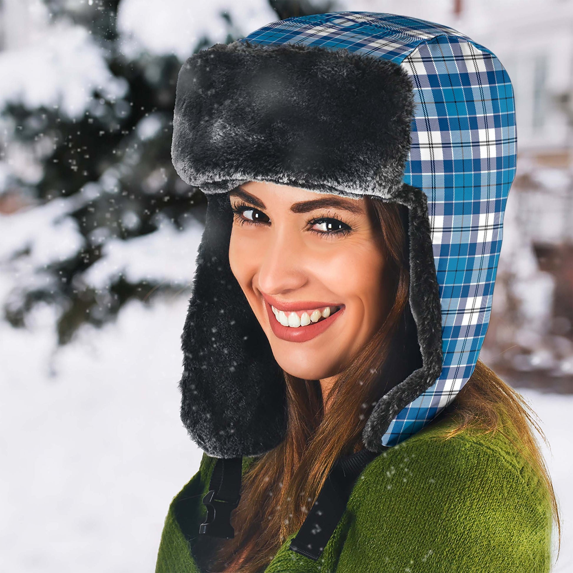 Roberton Tartan Winter Trapper Hat - Tartanvibesclothing