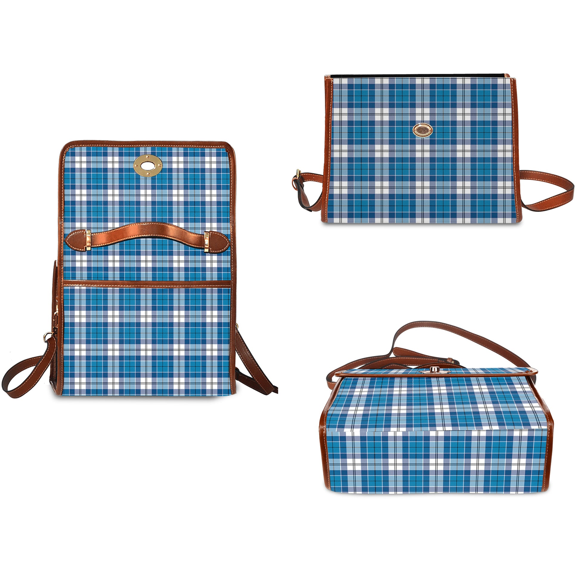 roberton-tartan-leather-strap-waterproof-canvas-bag