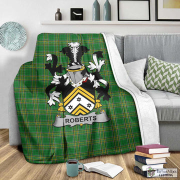 Roberts Irish Clan Tartan Blanket with Coat of Arms - Tartan Vibes Clothing