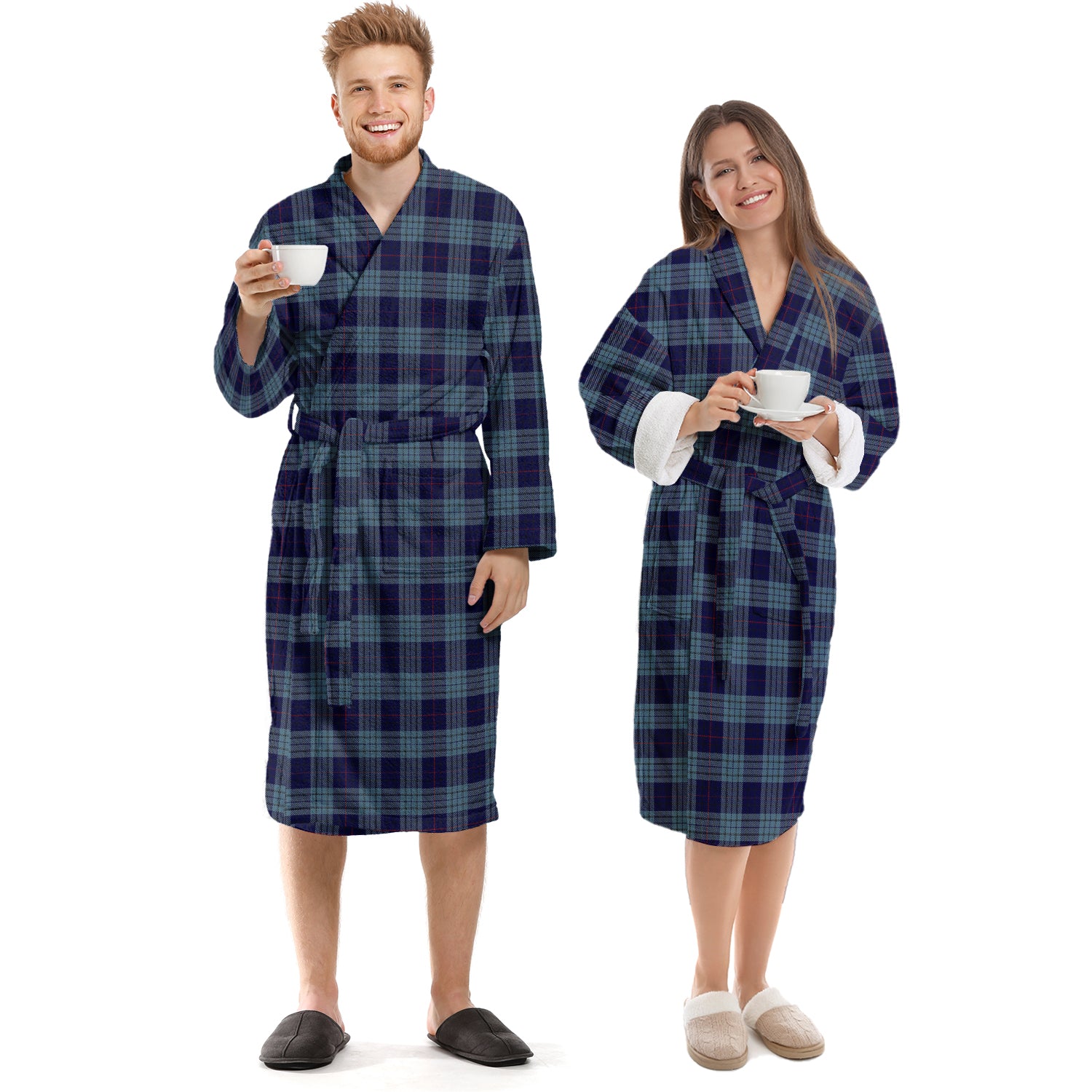 Roberts of Wales Tartan Bathrobe Unisex S - Tartan Vibes Clothing