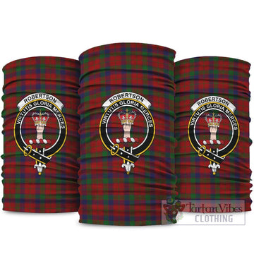 Robertson Tartan Neck Gaiters, Tartan Bandanas, Tartan Head Band with Family Crest