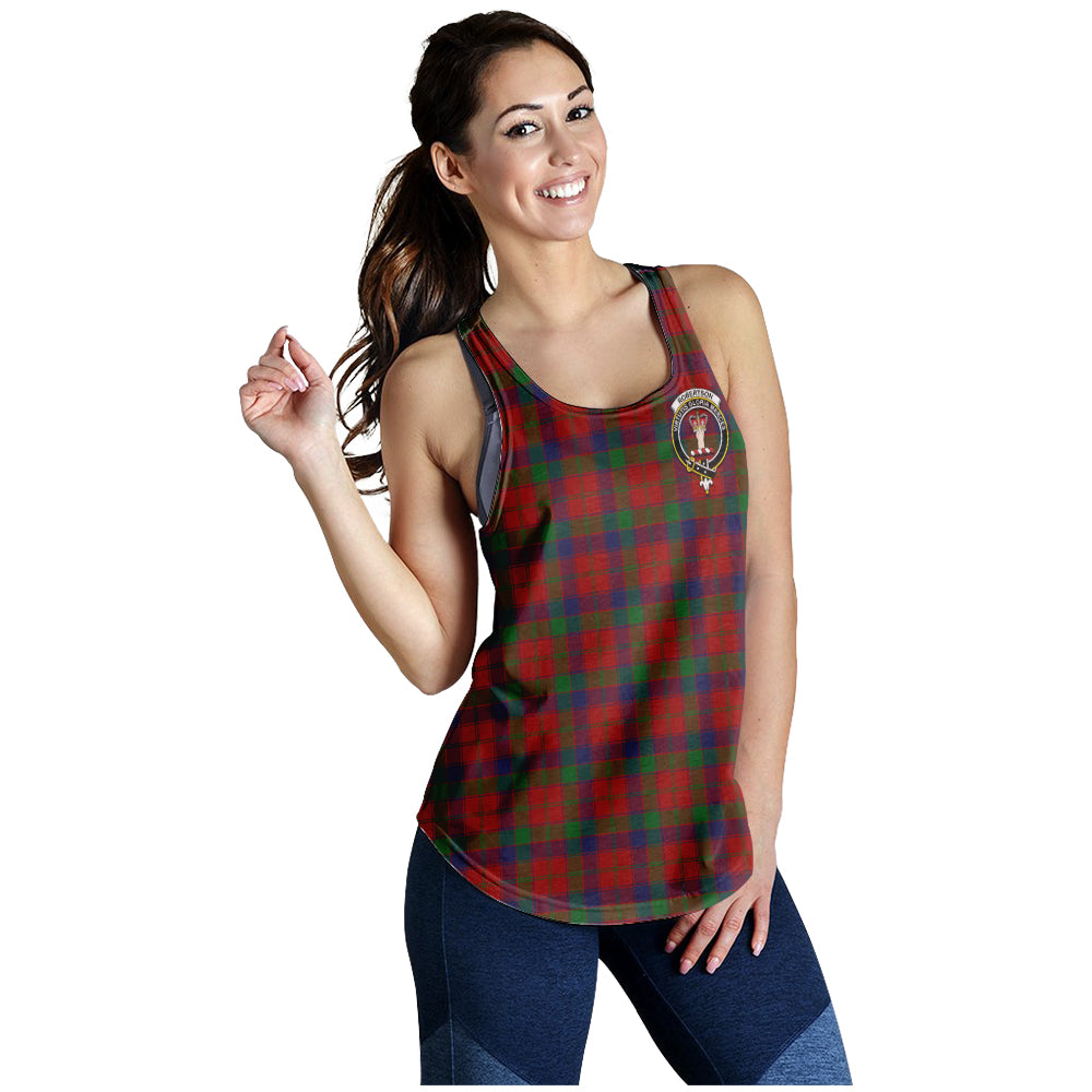 robertson-tartan-women-racerback-tanks-with-family-crest