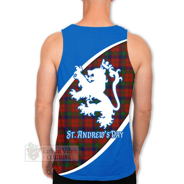Robertson Family Crest Tartan Men's Tank Top Celebrate Saint Andrew's Day in Style - Tartan Vibes Clothing