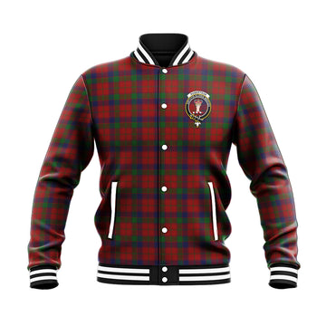 Robertson Tartan Baseball Jacket with Family Crest