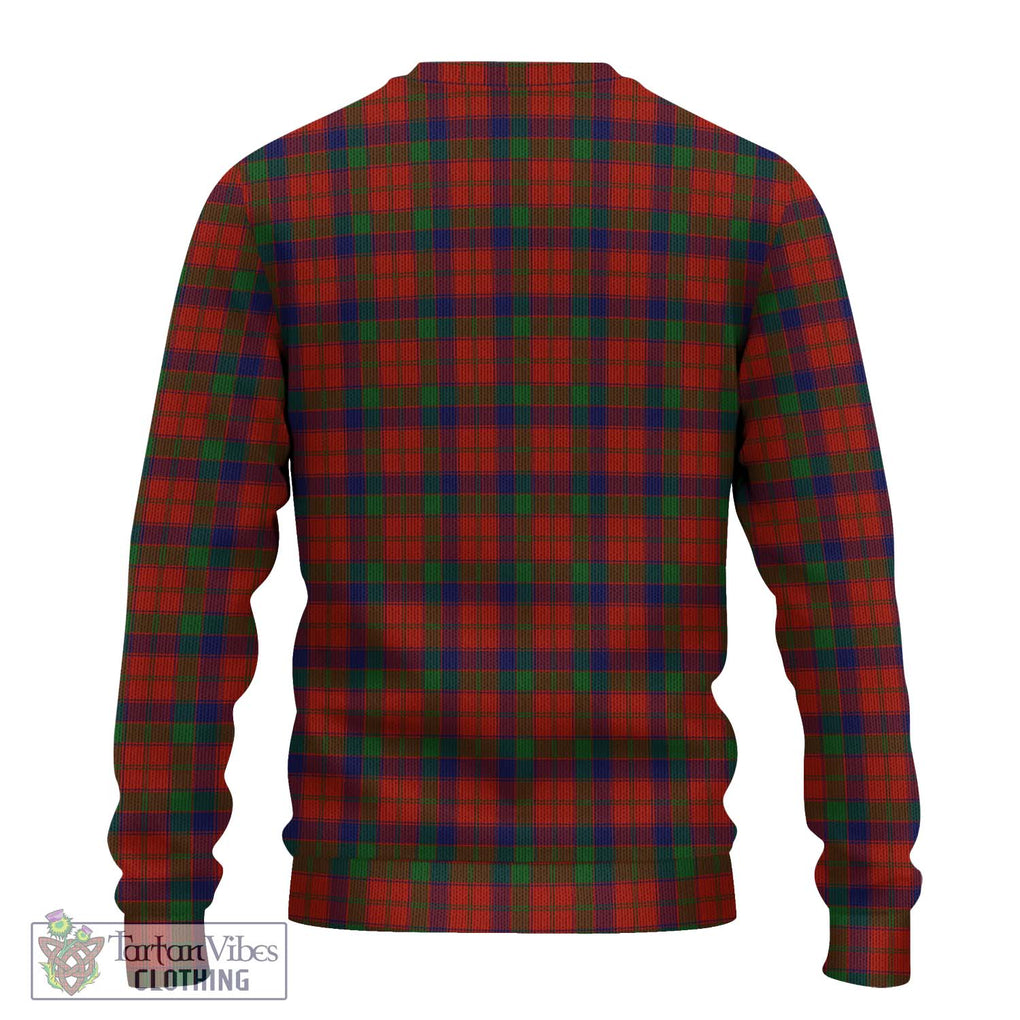 Robertson Tartan Knitted Sweater with Family Crest DNA In Me Style - Tartanvibesclothing Shop